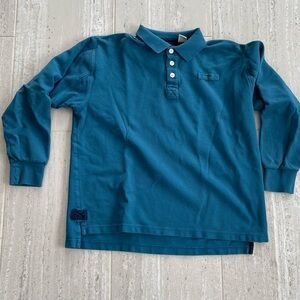 Orvis Teal Long Sleeve Polo Shirt